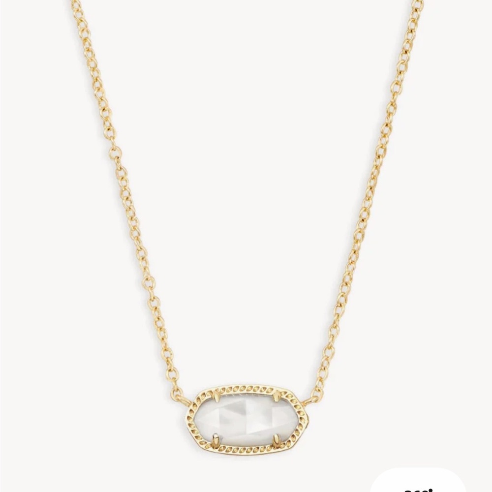 Kendra Scott Gold Necklace with Clear Stone